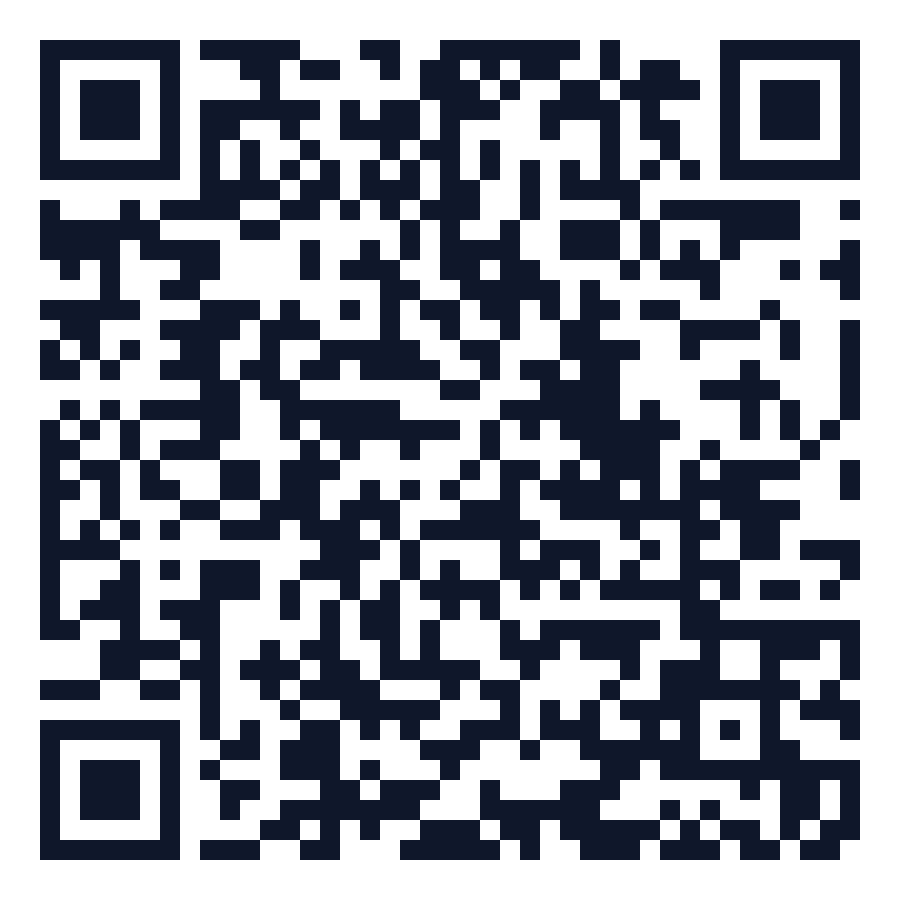 QR code that opens the AtCollege Tutors application form